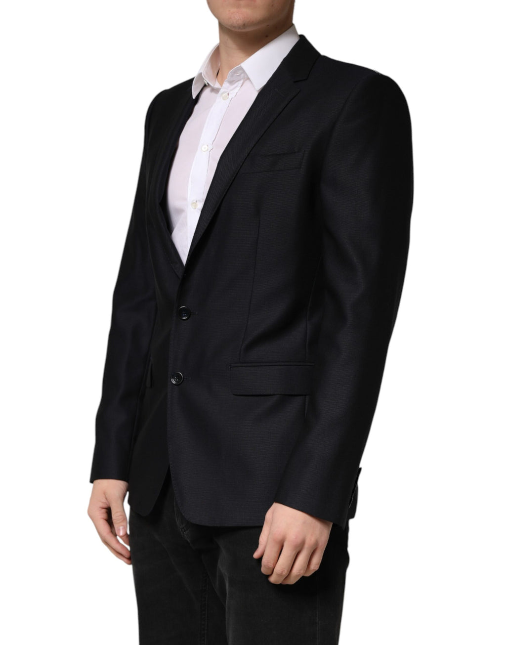 Dolce & Gabbana Blue MARTINI Single Breasted Jacket Blazer - Eljoys Fashion 