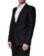 Dolce & Gabbana Blue MARTINI Single Breasted Jacket Blazer - Eljoys Fashion 