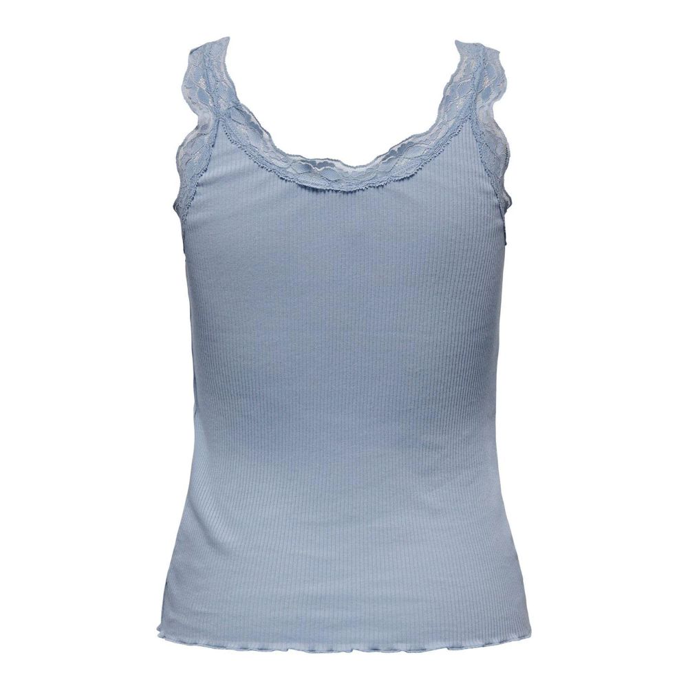Only Blue Cotton Tank Tops Only