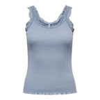 Only Blue Cotton Tank Tops Only