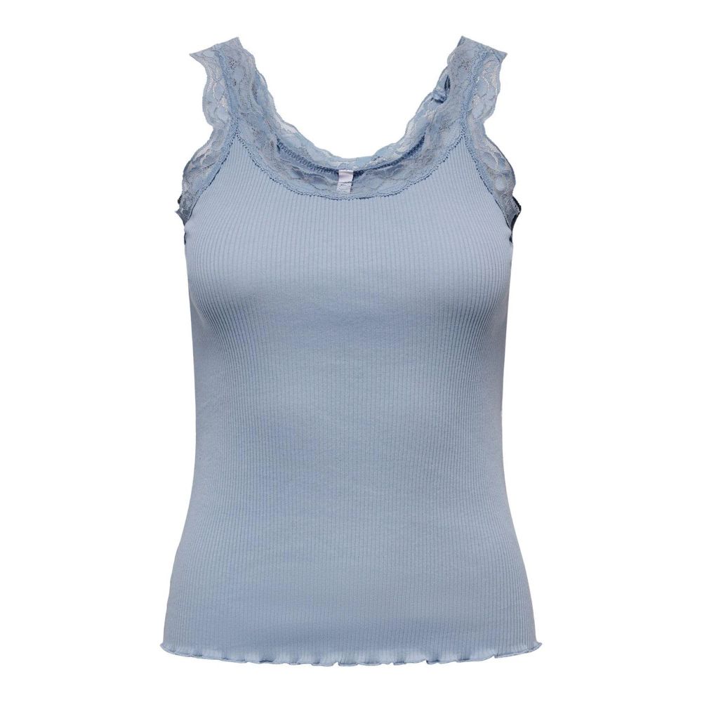 Only Blue Cotton Tank Tops Only
