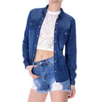Vila Clothes Blue Denim Shirt Vila Clothes