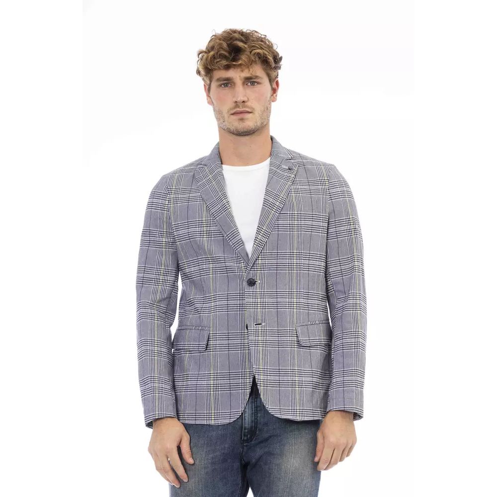 Distretto12 Blue Polyester Blazer Distretto12