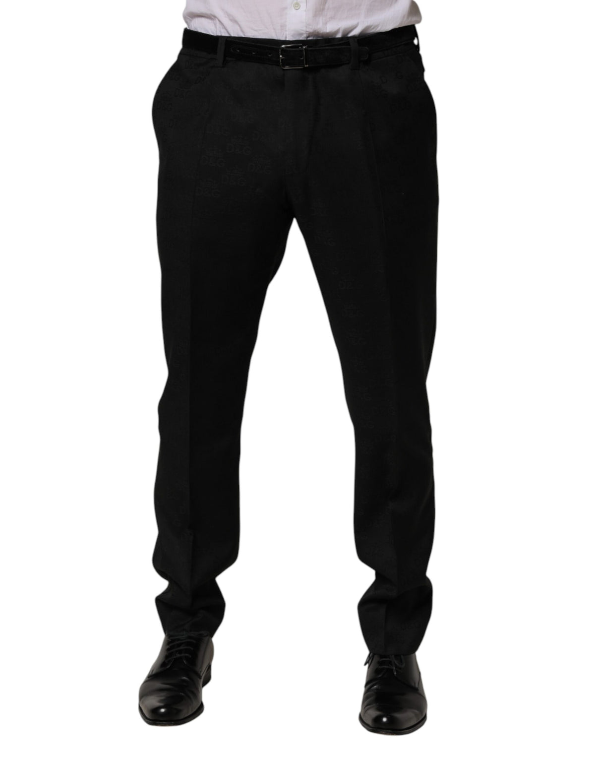 Dolce & Gabbana Black Wool Skinny Dress Formal Trouser Pants - Eljoys Fashion 