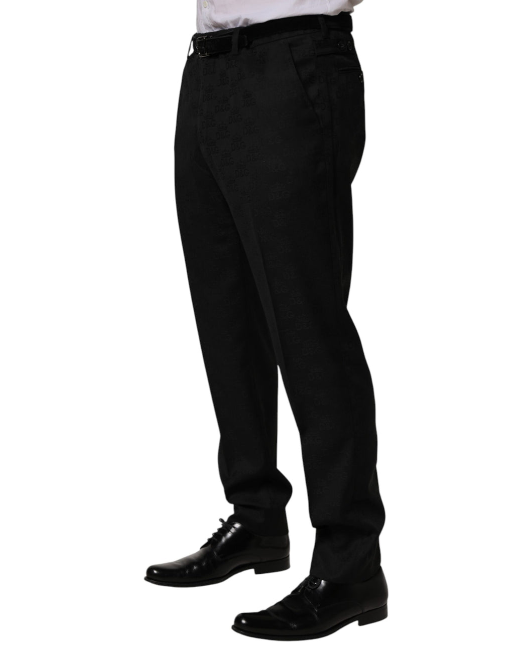 Dolce & Gabbana Black Wool Skinny Dress Formal Trouser Pants - Eljoys Fashion 