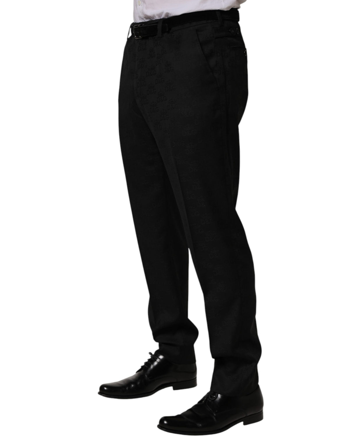 Dolce & Gabbana Black Wool Skinny Dress Formal Trouser Pants - Eljoys Fashion 