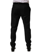 Dolce & Gabbana Black Wool Skinny Dress Formal Trouser Pants - Eljoys Fashion 
