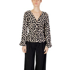 Jacqueline De Yong Beige Polyester Blouse Jacqueline De Yong