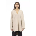 Alpha Studio Beige Wool Hoodie Alpha Studio