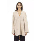 Alpha Studio Beige Wool Hoodie Alpha Studio