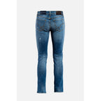 Gas Blue Cotton Slim Fit Jeans