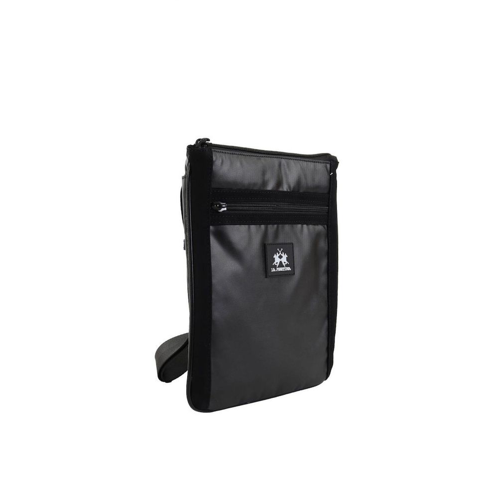 La Martina Black Polyethylene Crossbody Bag - Eljoys Fashion 