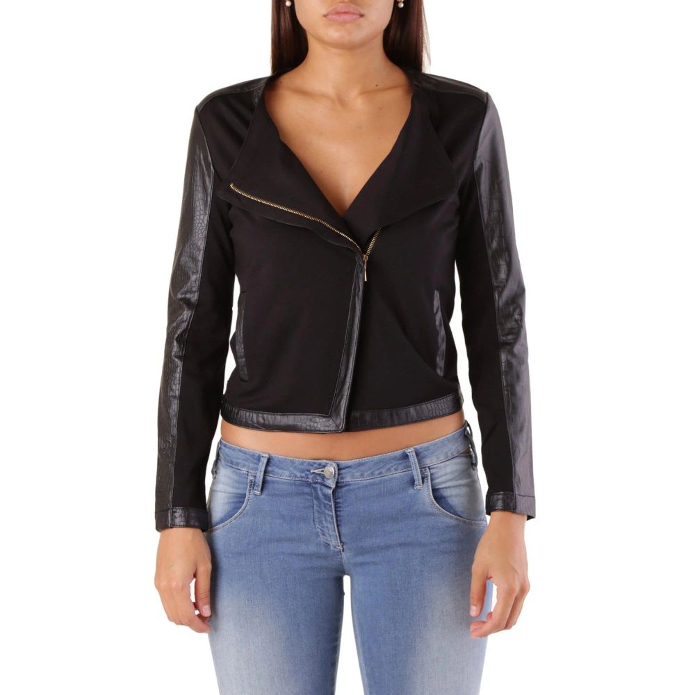 Met Black Viscose Biker Jacket Met