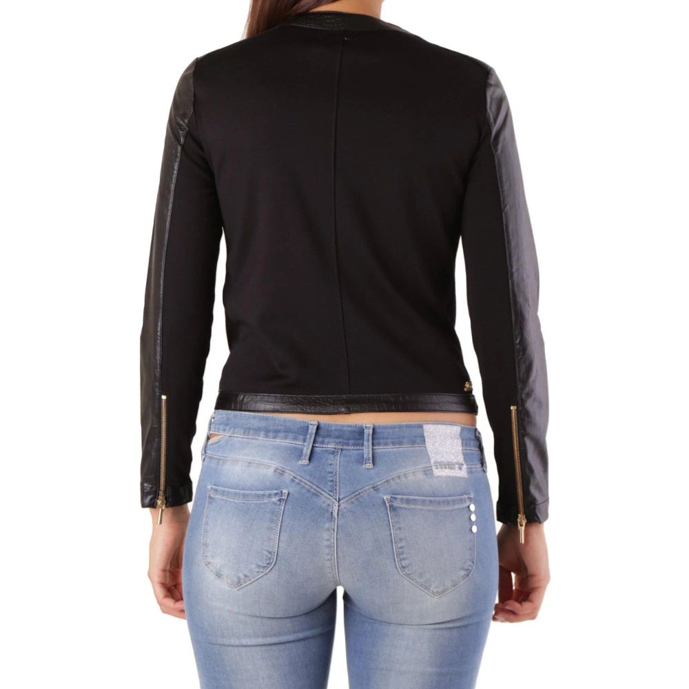 Met Black Viscose Biker Jacket Met