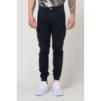 Gas Blue Cotton Cargo Pants