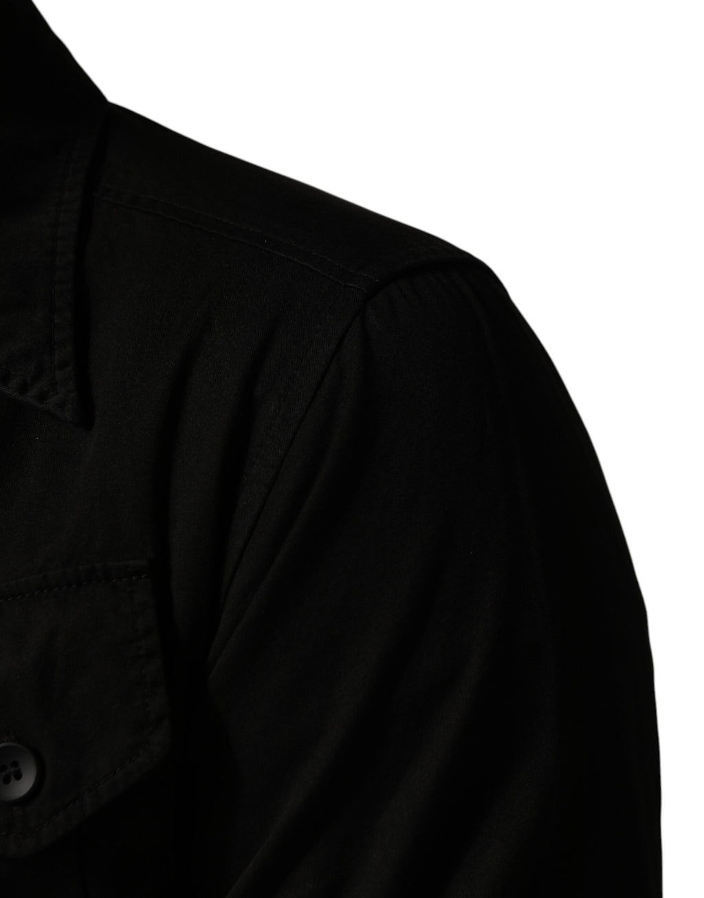 Dolce & Gabbana Black Cotton Collared Men Button Down Shirt - Eljoys Fashion 