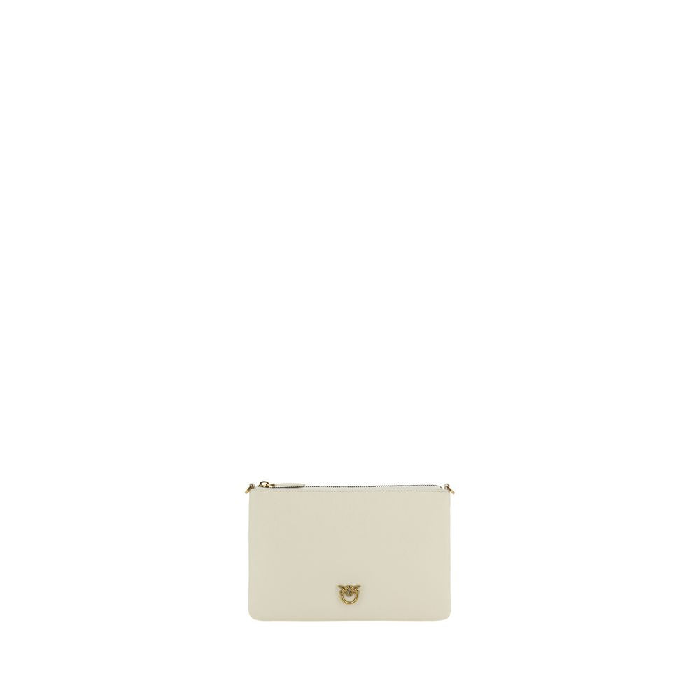 PINKO Beige Calf Leather Bos Taurus Shoulder Bag PINKO