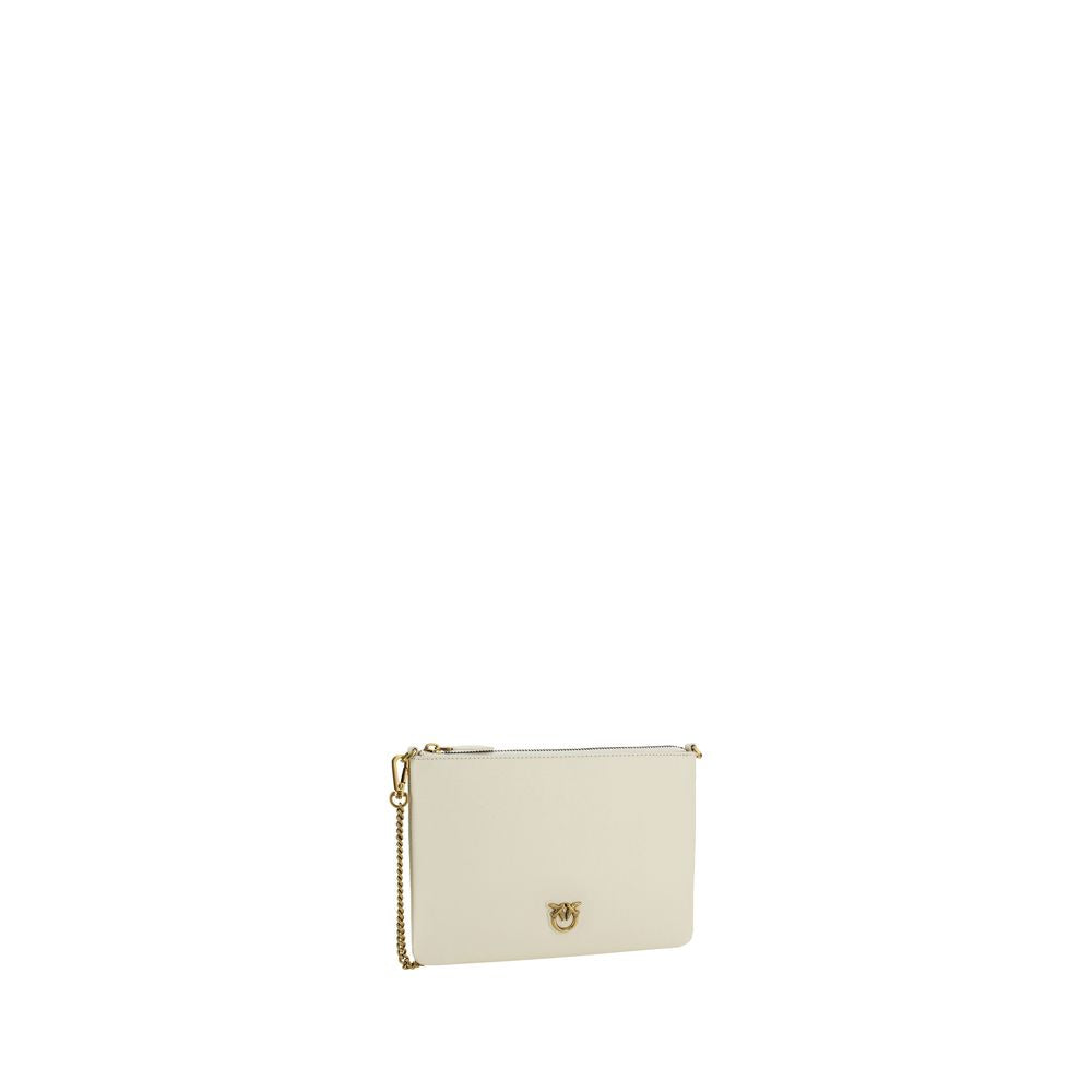 PINKO Beige Calf Leather Bos Taurus Shoulder Bag PINKO