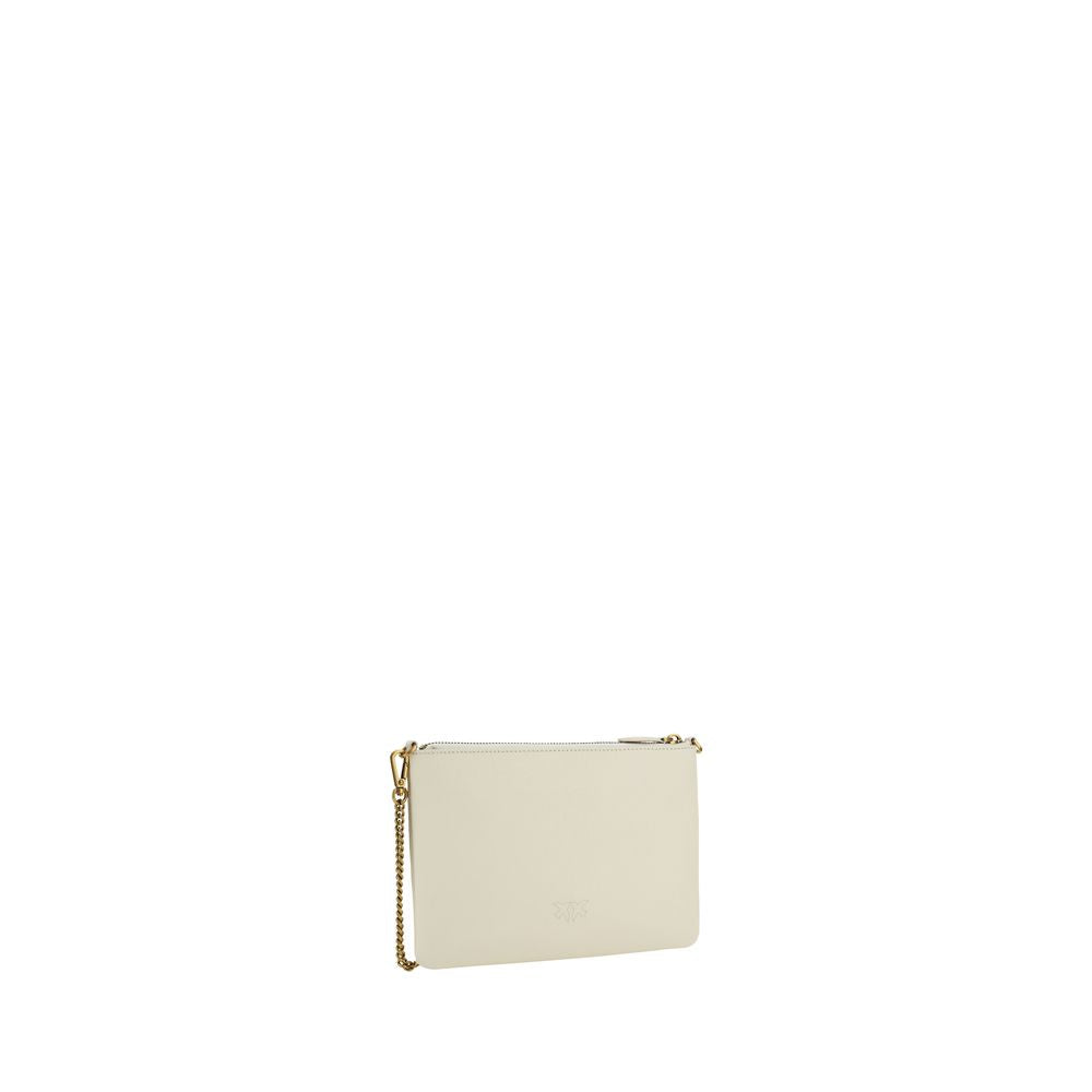 PINKO Beige Calf Leather Bos Taurus Shoulder Bag PINKO