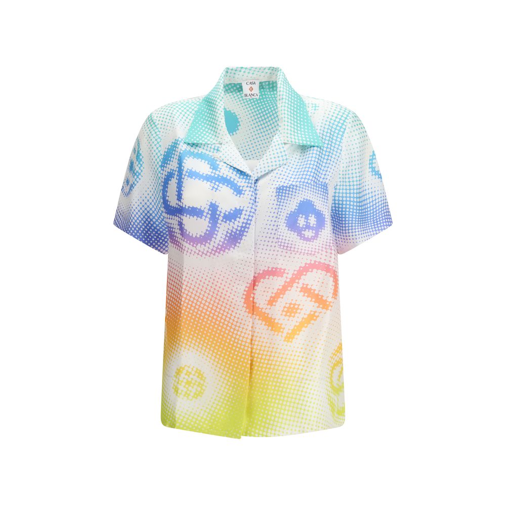 Casablanca Multicolor Silk Shortsleeve Shirt Casablanca