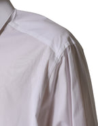 Dolce & Gabbana white SARTORIA cotton dress shirt with a classic collar and button front.