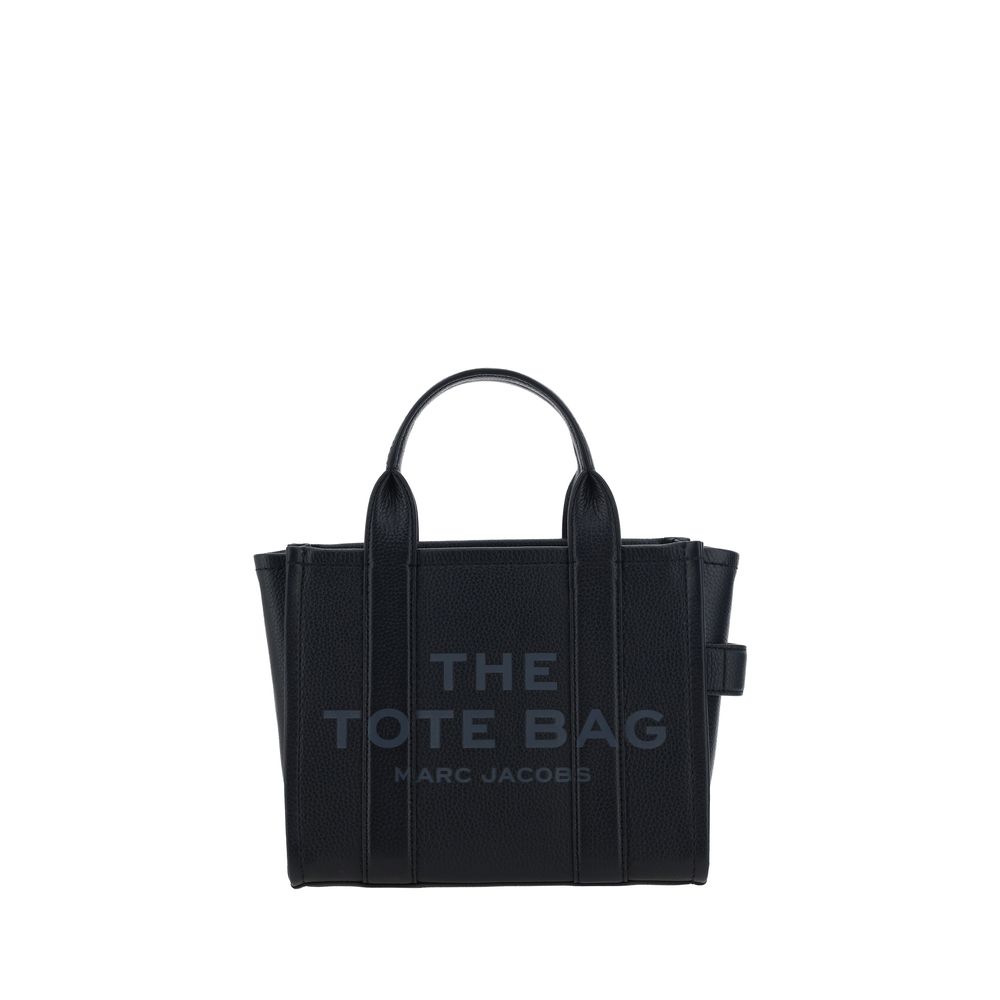 Black calf leather Marc Jacobs Bos Taurus handbag with structured design and silver-tone hardware.