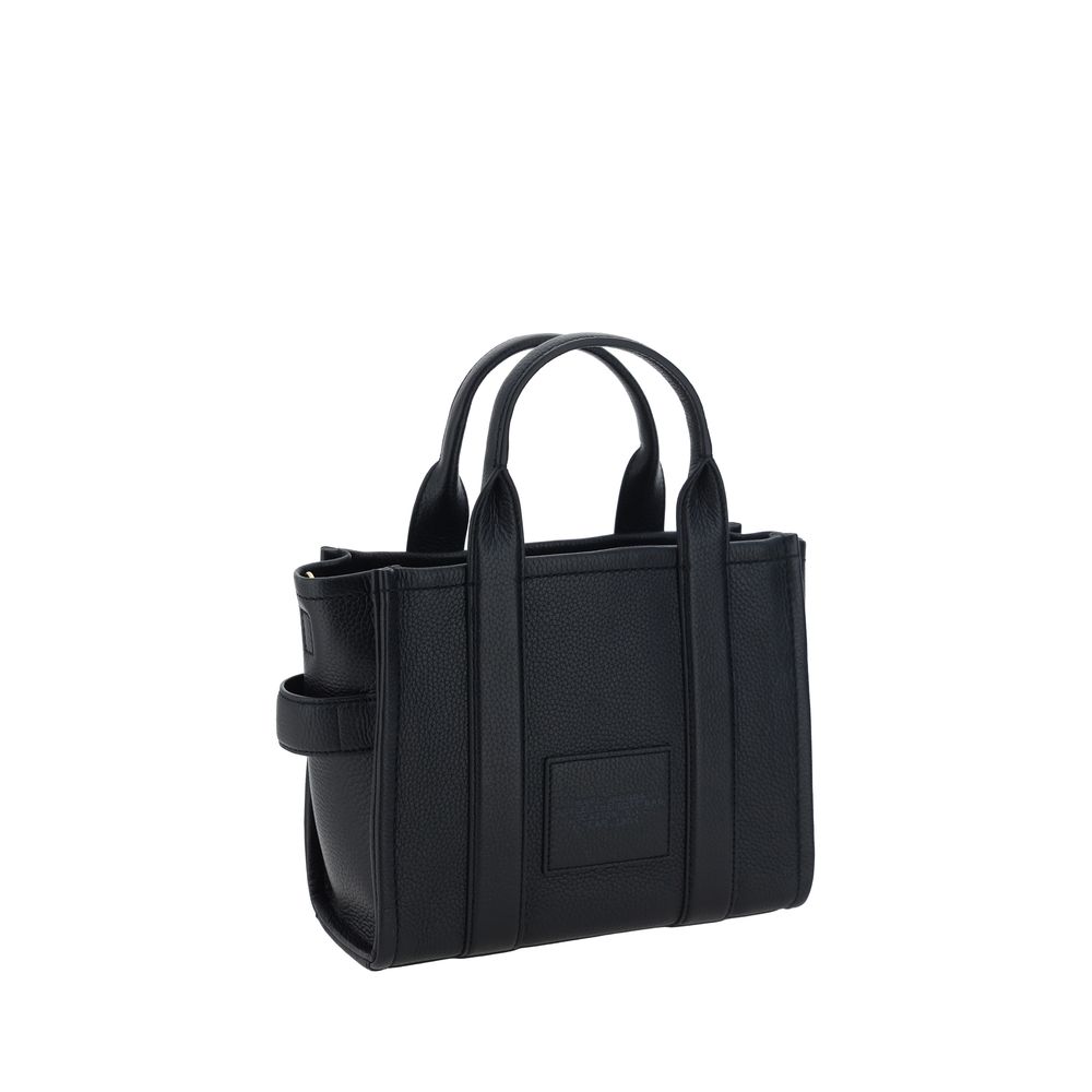 Black calf leather Marc Jacobs Bos Taurus handbag with sleek design and subtle hardware details.