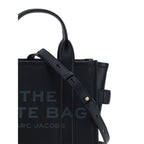 Black calf leather Marc Jacobs Bos Taurus handbag with structured design and silver-tone hardware.