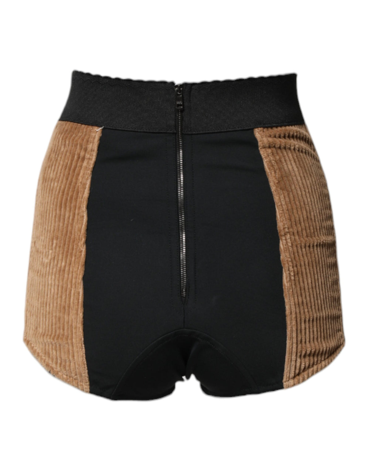 Dolce & Gabbana Brown Cotton High Waisted Hot Pants Shorts - Eljoys Fashion 
