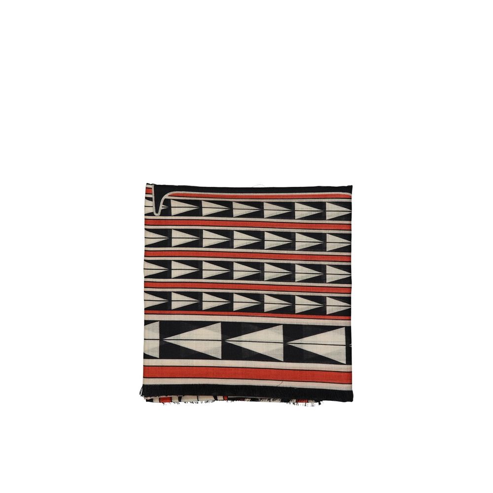 Lanvin Black Wool Scarf Lanvin