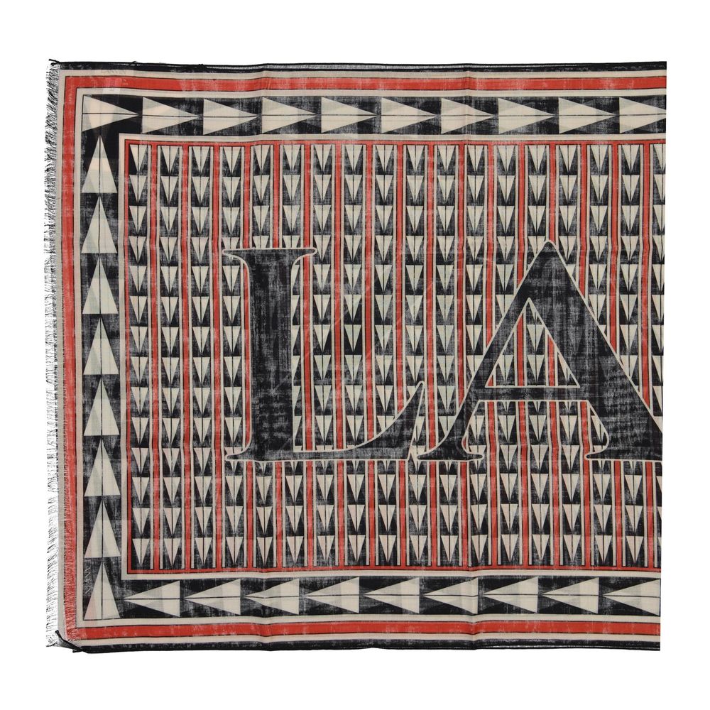 Lanvin Black Wool Scarf Lanvin