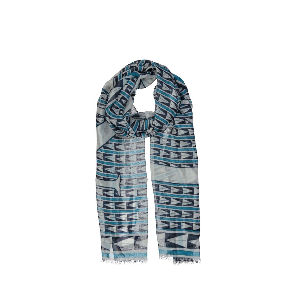 Lanvin Blue Wool Scarf