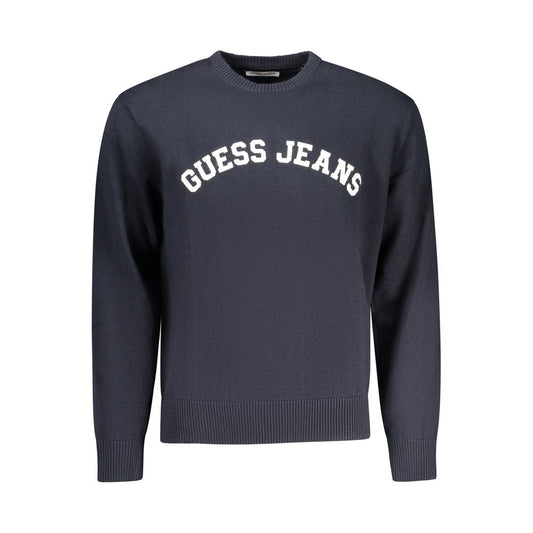Guess Jeans Blue Cotton Men's Sweater Guess Jeans