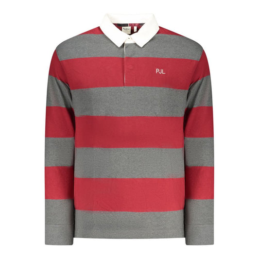 Pepe Jeans Rosso Cotton Mens Polo Shirt Pepe Jeans