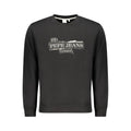 Pepe Jeans Nero cotton men's sweatshirt featuring a relaxed fit and ribbed cuffs, ideal for casual wear.