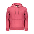 Red Pepe Jeans men's polyester sweatshirt with a crew neck and long sleeves, casual and comfortable for everyday wear.