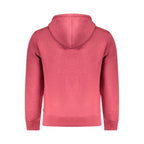 Red Pepe Jeans men's polyester sweatshirt with a crew neckline and classic fit, shown on a plain background.