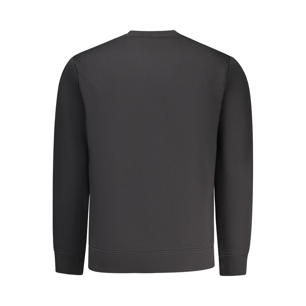 Black Pepe Jeans men's polyester sweatshirt with a classic crew neck and subtle branding, designed for casual comfort.