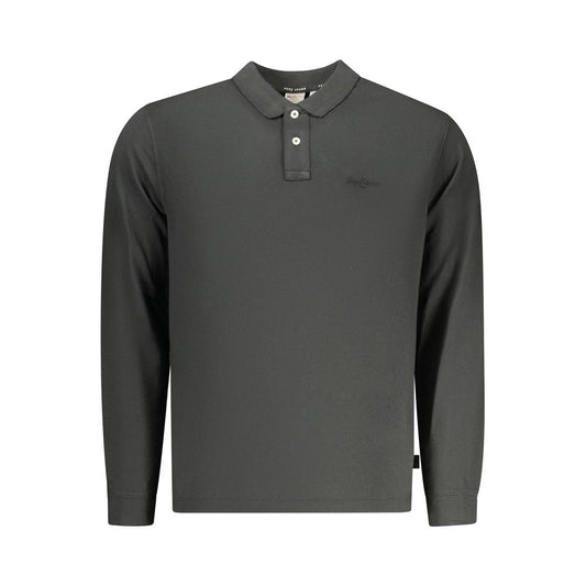 Pepe Jeans Black Cotton Men Polo Shirt Pepe Jeans