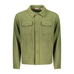 Men's Rifle Verde Cotton Shirt with a button-down collar and long sleeves, featuring a casual, stylish design.