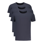 Tommy Hilfiger men's blue cotton T-shirt with crew neck and logo detail, casual and comfortable for everyday wear.