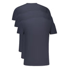 Tommy Hilfiger men's blue cotton T-shirt with classic crew neck and logo detail, casual and comfortable for everyday wear.