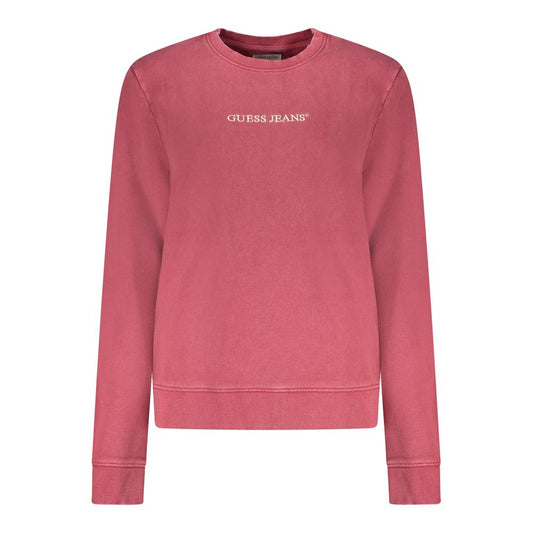 Guess Jeans Red Cotton Women Sweatshirt Guess Jeans