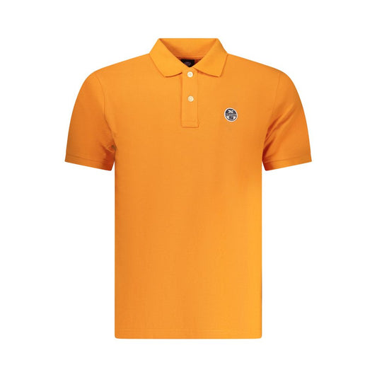 North Sails Arancione Cotton Men Polo North Sails