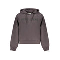 Black cotton women's sweatshirt by Pepe Jeans featuring a relaxed fit and subtle branding, ideal for casual wear.