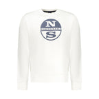 White North Sails men's cotton sweatshirt with a crew neck and long sleeves, casual and comfortable for everyday wear.