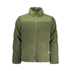 Men's Rifle Verde Polyester Jacket with a zipper closure and stand-up collar, designed for casual wear.
