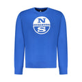 Blue cotton men's sweatshirt by North Sails featuring a relaxed fit and classic crew neckline.