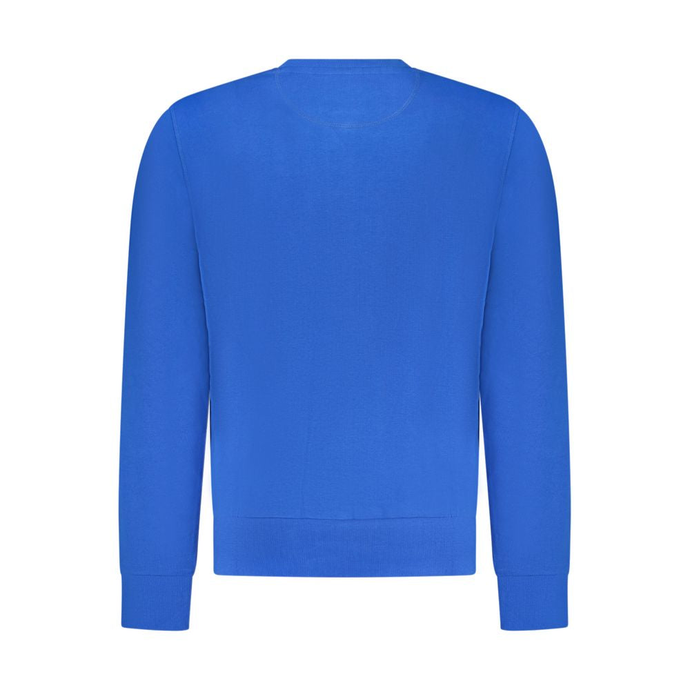 Blue cotton men's sweatshirt by North Sails featuring a relaxed fit and casual style.