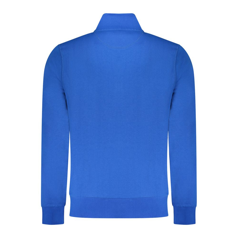 Blue cotton men's sweatshirt by North Sails featuring a classic crewneck and relaxed fit, displayed on a plain background.